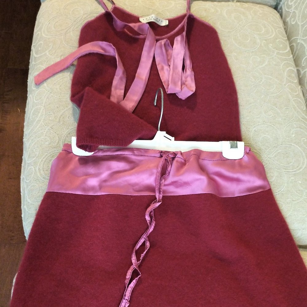Twin*Set top skirt with silk